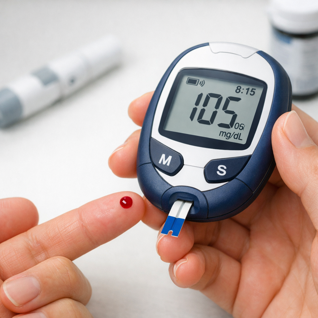 당뇨검사하는 이미지