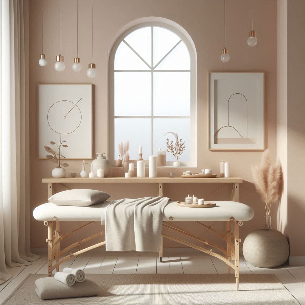 피부,체형관리 샵 배경