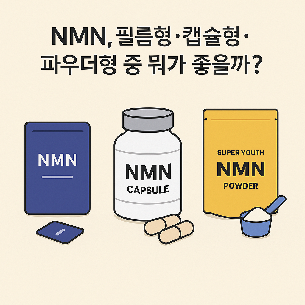 nmn 필름,파우더,캡슐 어떤게 좋을까? 썸네일 이미지