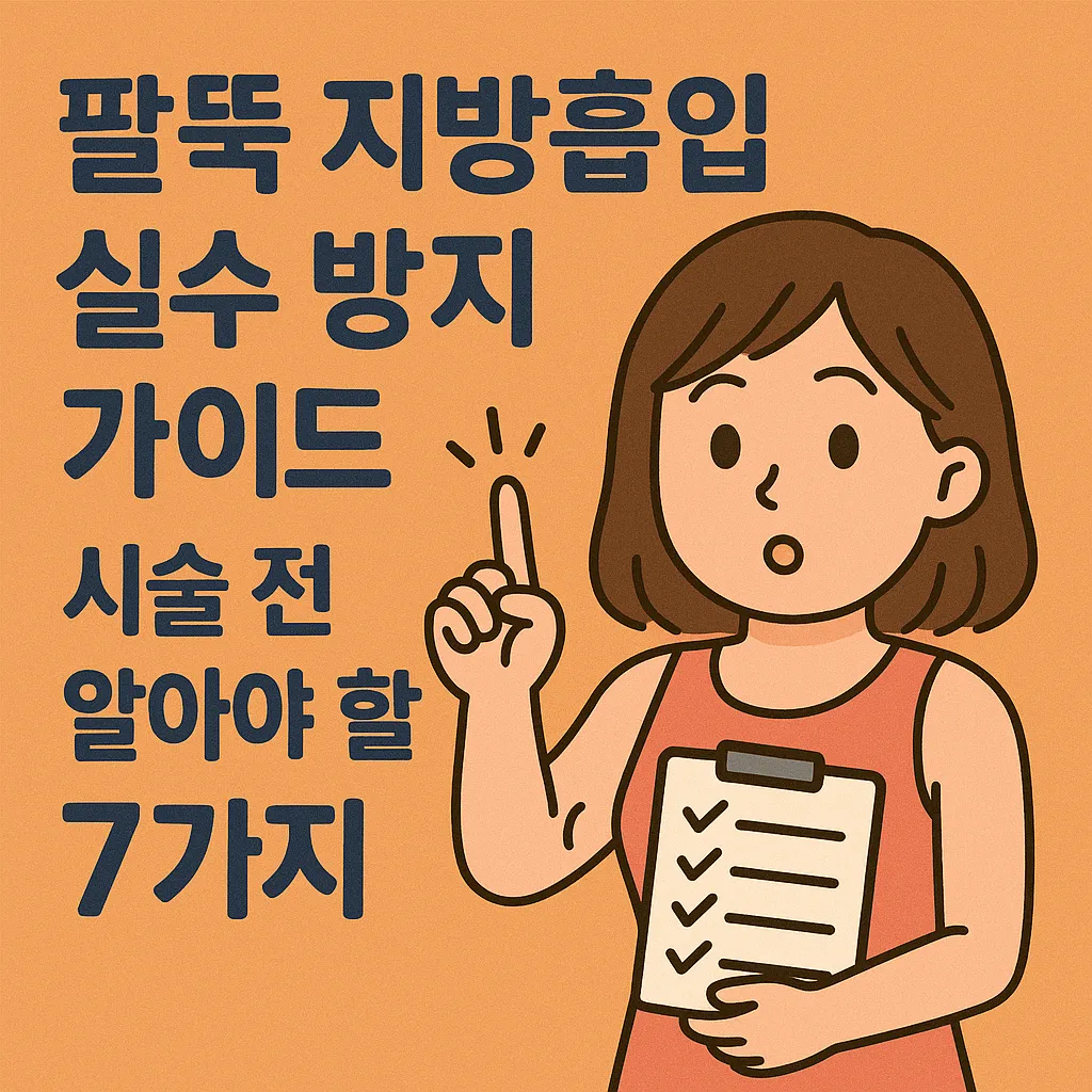 팔뚝 지방흡입 실수 방지 가이드: 시술 전 알아야 할 7가지