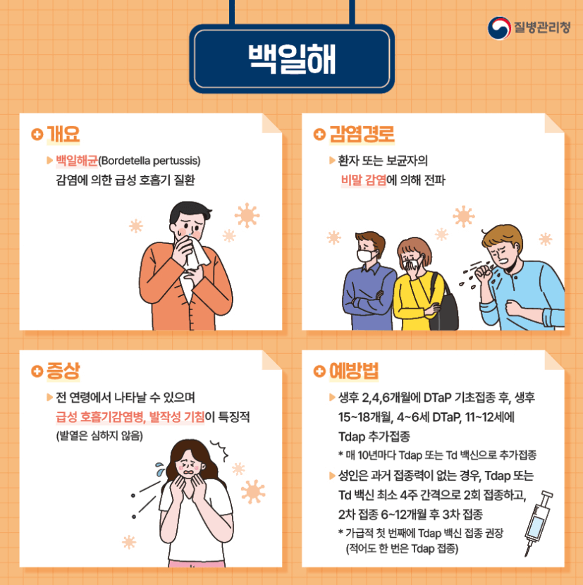 백일해 예방접종
