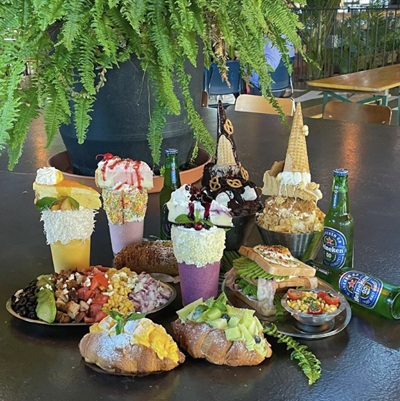 '더티트렁크' 카페의 감각적인 플레이팅의 메뉴 사진