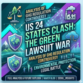 미국 24개 주 환경 보호를 위한 공동 소송과 온실가스 규제 논란 분석