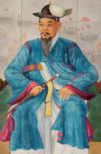 불멸의 장군 백의종군 이순신 실제 초상화의 그의 얼굴은 굉장히 무섭다고 한다.