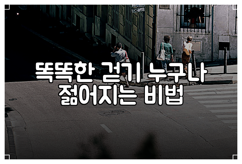똑똑한 걷기 누구나 젊어지는 비법