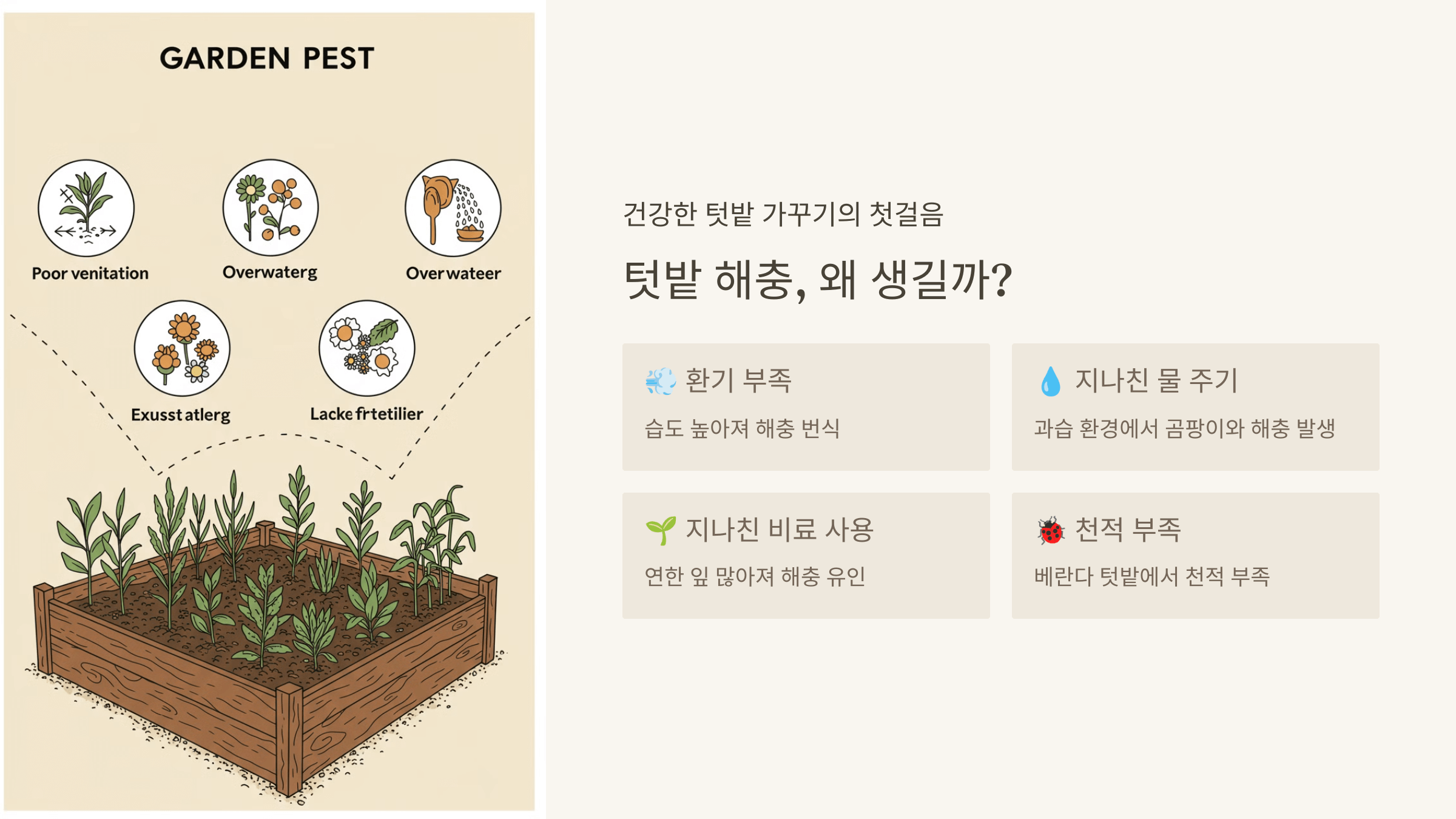 텃밭 해충, 왜 생길까?
