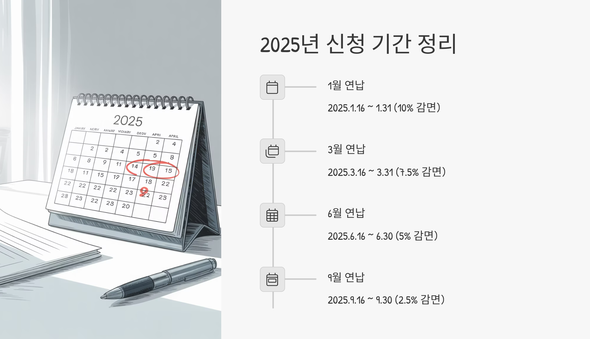 2025년 자동차 연납신청 기간 정리