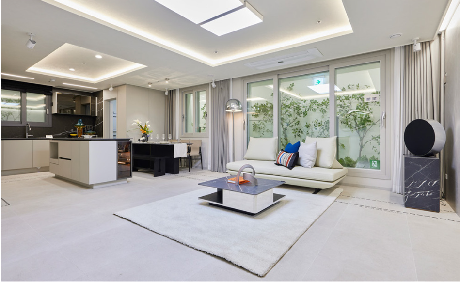 아산 벨코어 스위첸 - 거실 창호