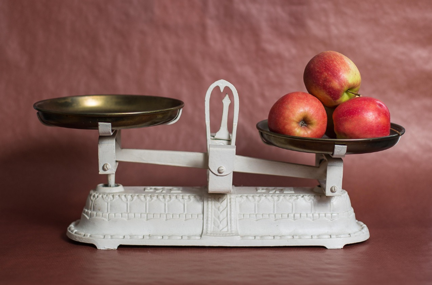 Libra, Apple, Weight control image.