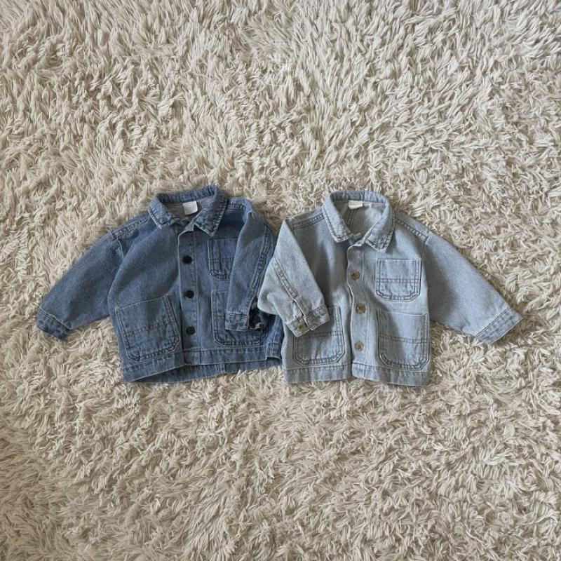 아기 청자켓 유아 봄 데님 재킷 아우터 로브 클레식 데님자켓