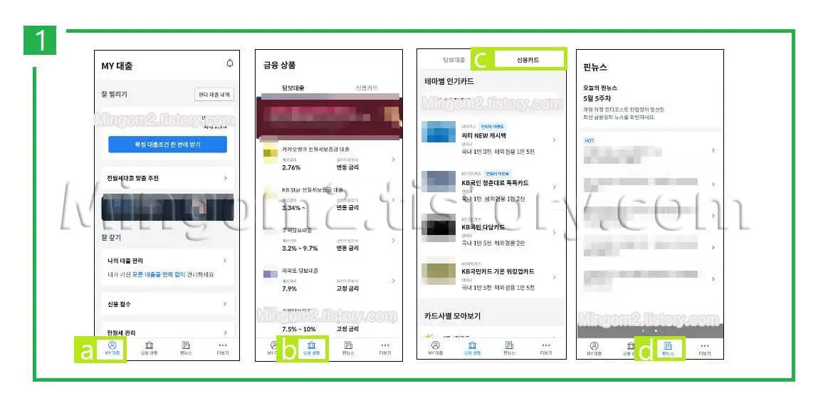 핀다 대출 사용법에 대한 설명