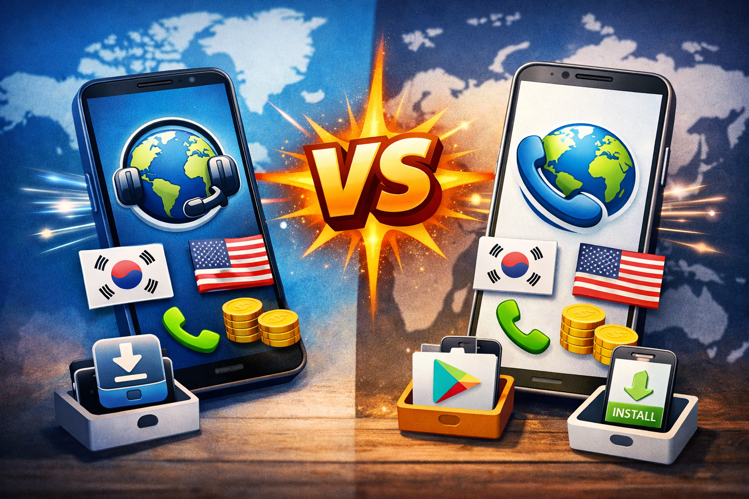 무료 국제전화 앱 추천! 모두의 국제전화 vs OTO 비교 및 다운로드 설치방법 완벽 정리 관련 사진