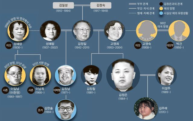 김정은 가계도