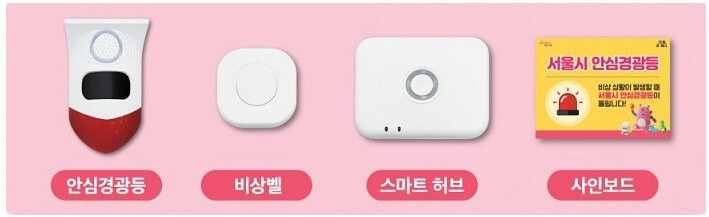 안심경광등 지원물품