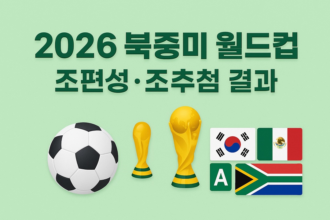 2026 북중미 월드컵 조편성&middot;조추첨 결과
