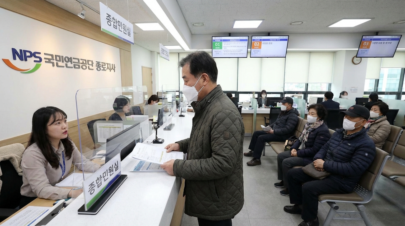 국민연금 오프라인 지사 방문 신청 이미지