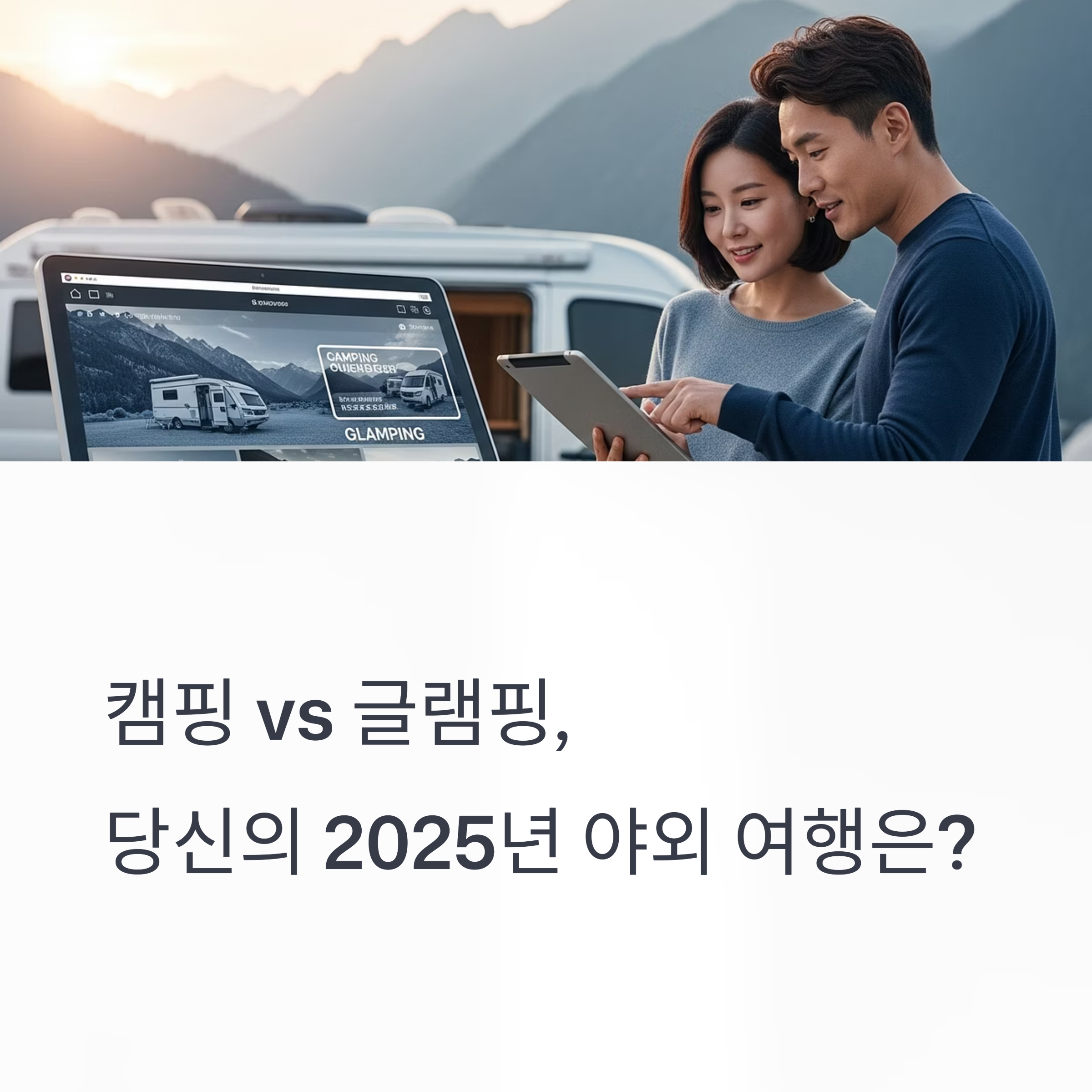 캠핑 vs 글램핑, 당신의 2025년 야외 여행은?