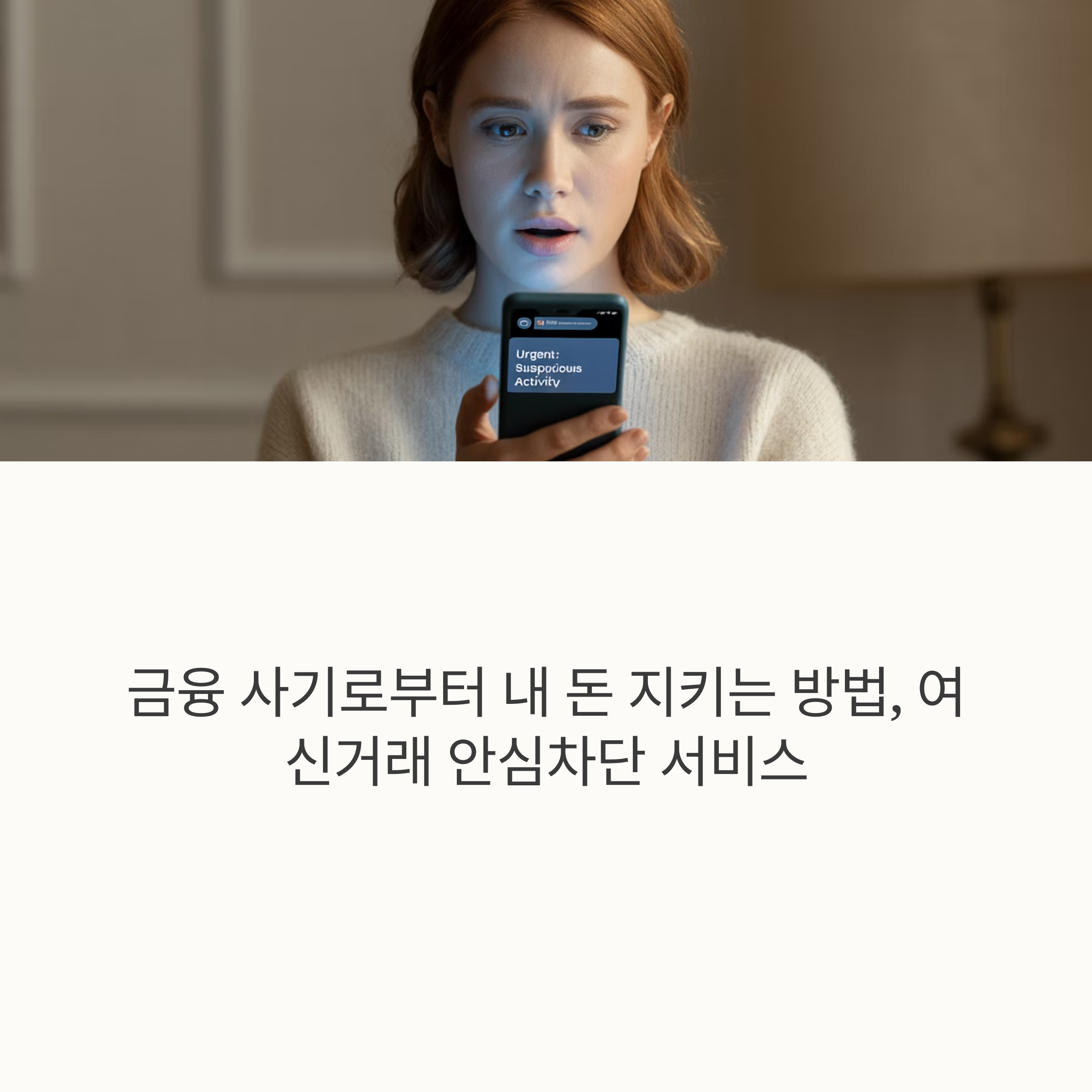 금융 사기 예방하는 여신거래 안심차단 서비스