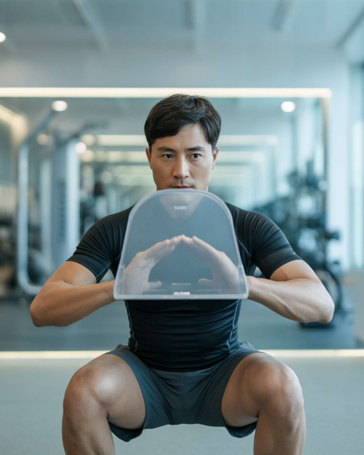 투명 의자에 앉는 상상을 하세요