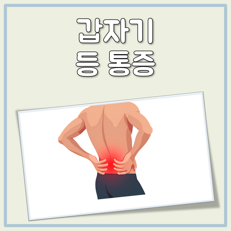 갑자기 등 통증 대표 이미지