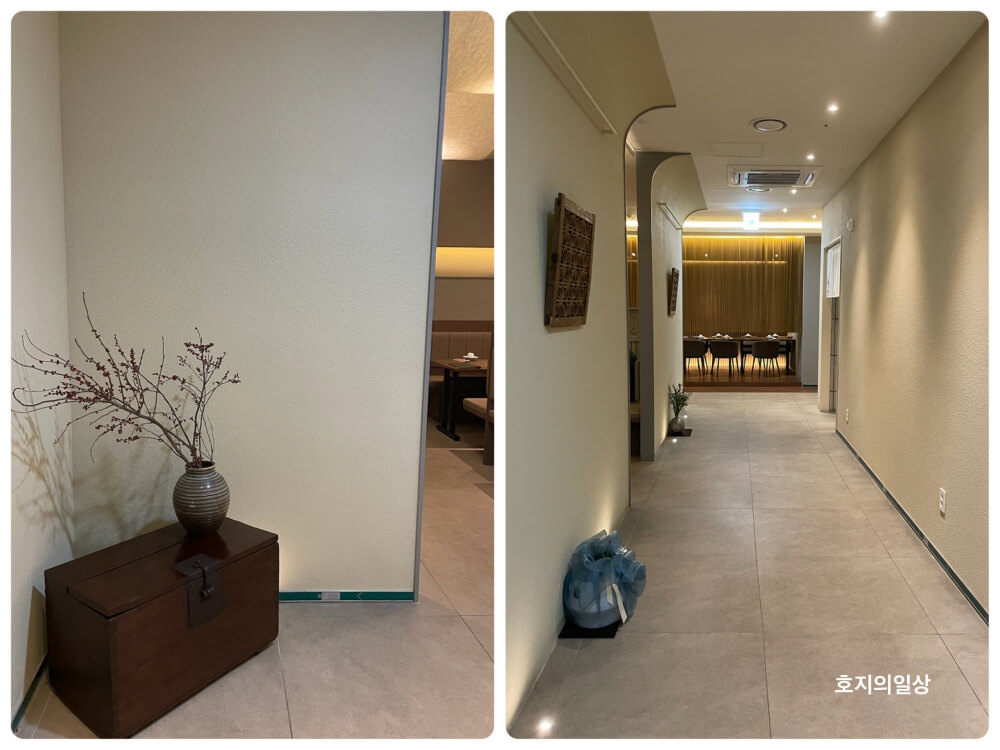 광화문 한정식 맛집 모담 다이닝 - 전통 오브제 인테리어