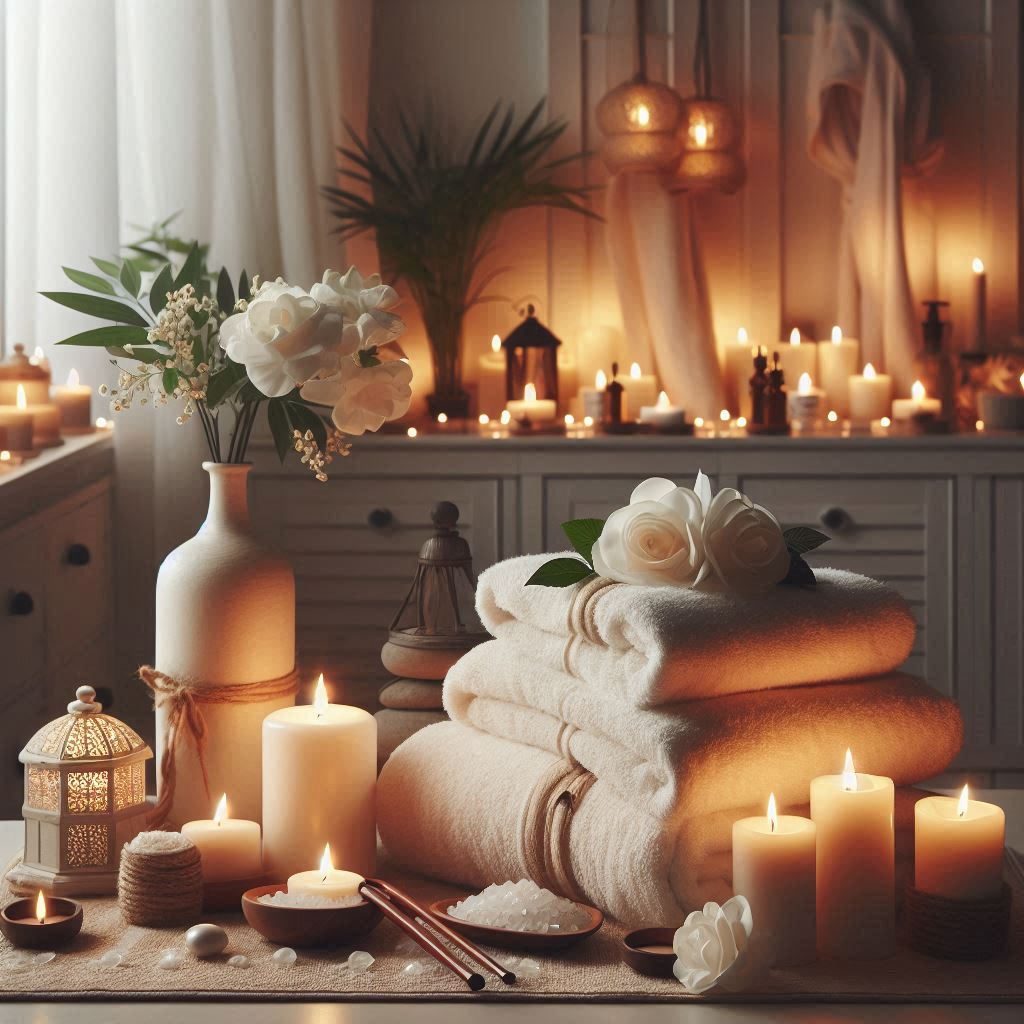 피부,체형관리 샵 배경