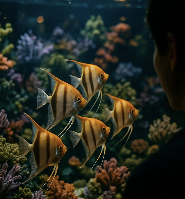 주인을 알아보는 똑똑한 물고기