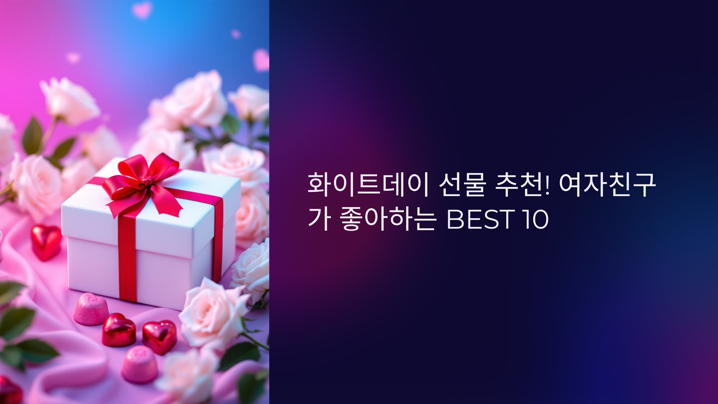 화이트데이 선물 추천! 여자친구가 좋아하는 BEST 10
