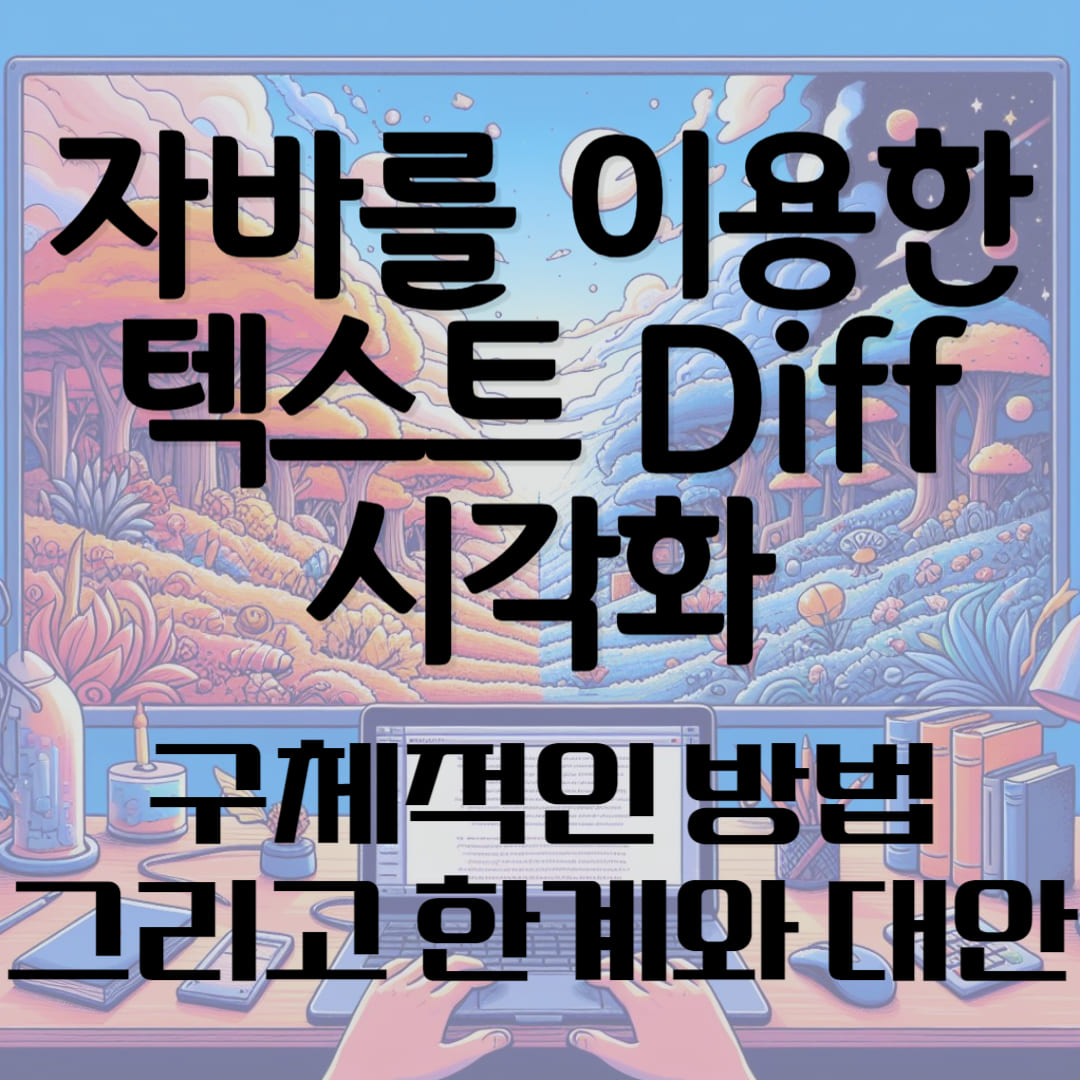 자바를 이용한 텍스트 Diff 시각화