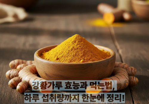 강황가루 효능과 먹는법, 하루 섭취량까지 한눈에 정리!
