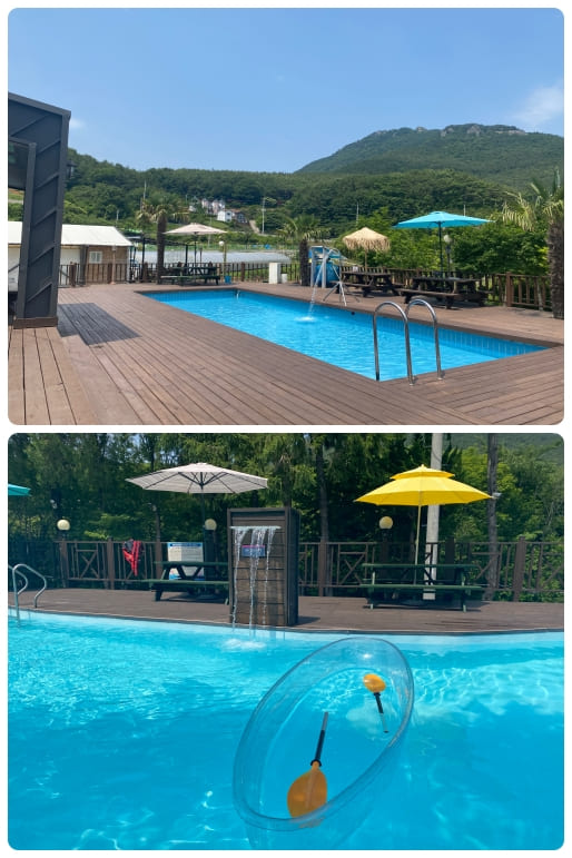 통영에이원-캠핑장-수영장