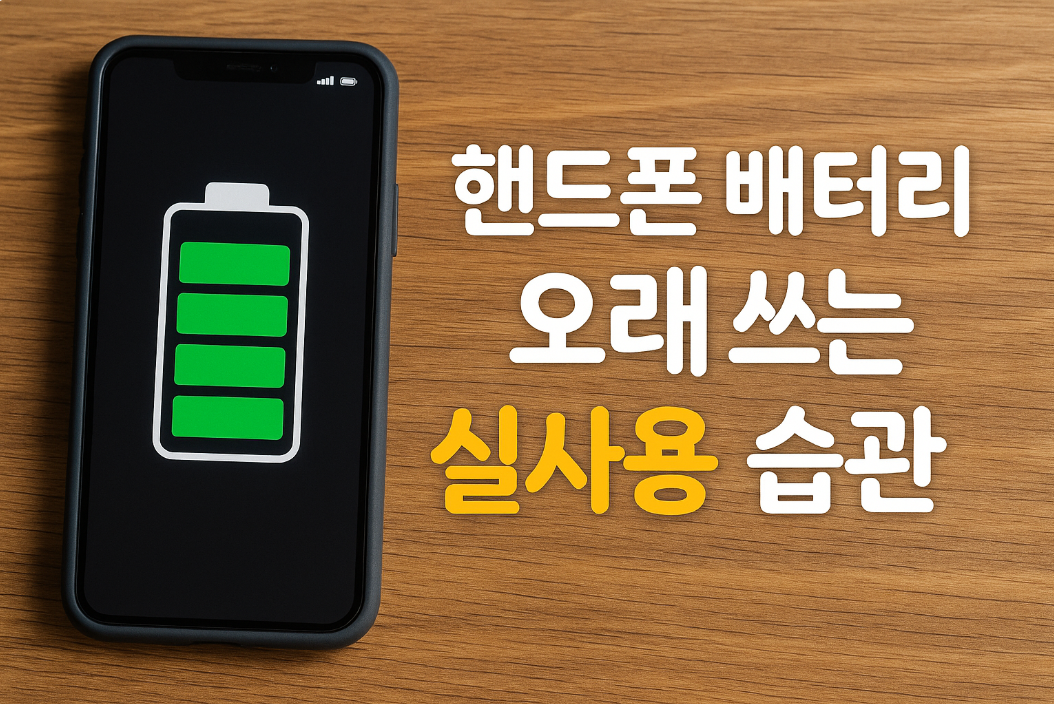 핸드폰 배터리 오래 쓰는 실사용 습관