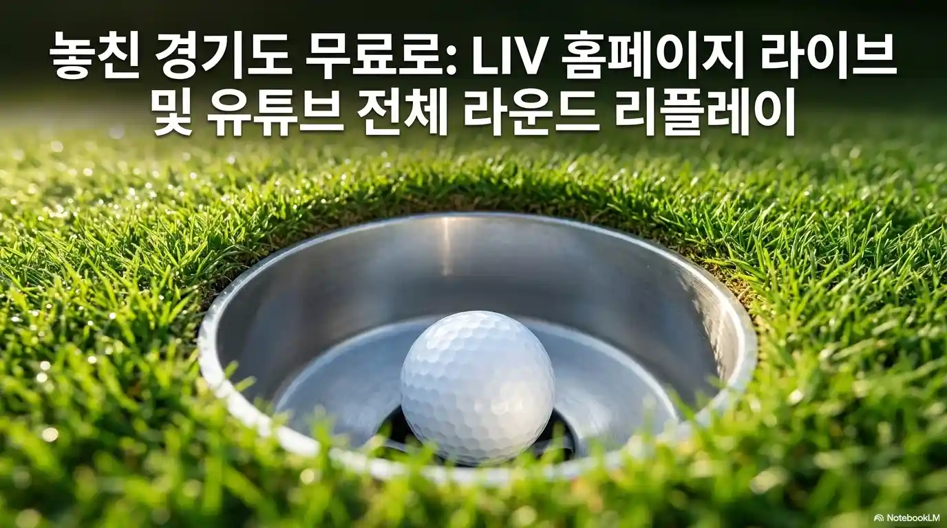 리브 골프 홈페이지 및 유튜브 채널로 보는 방법