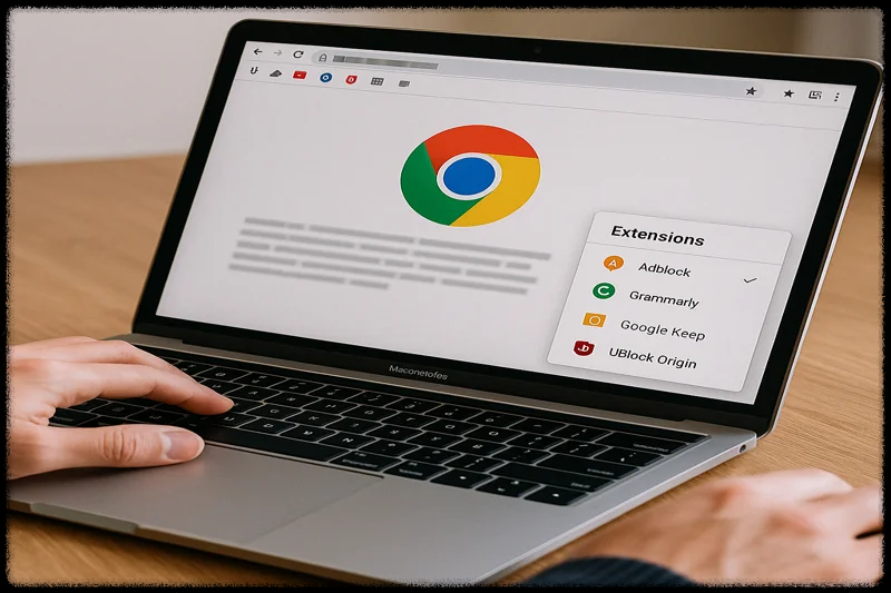 확장 프로그램 설치하고 활용 중인 모습