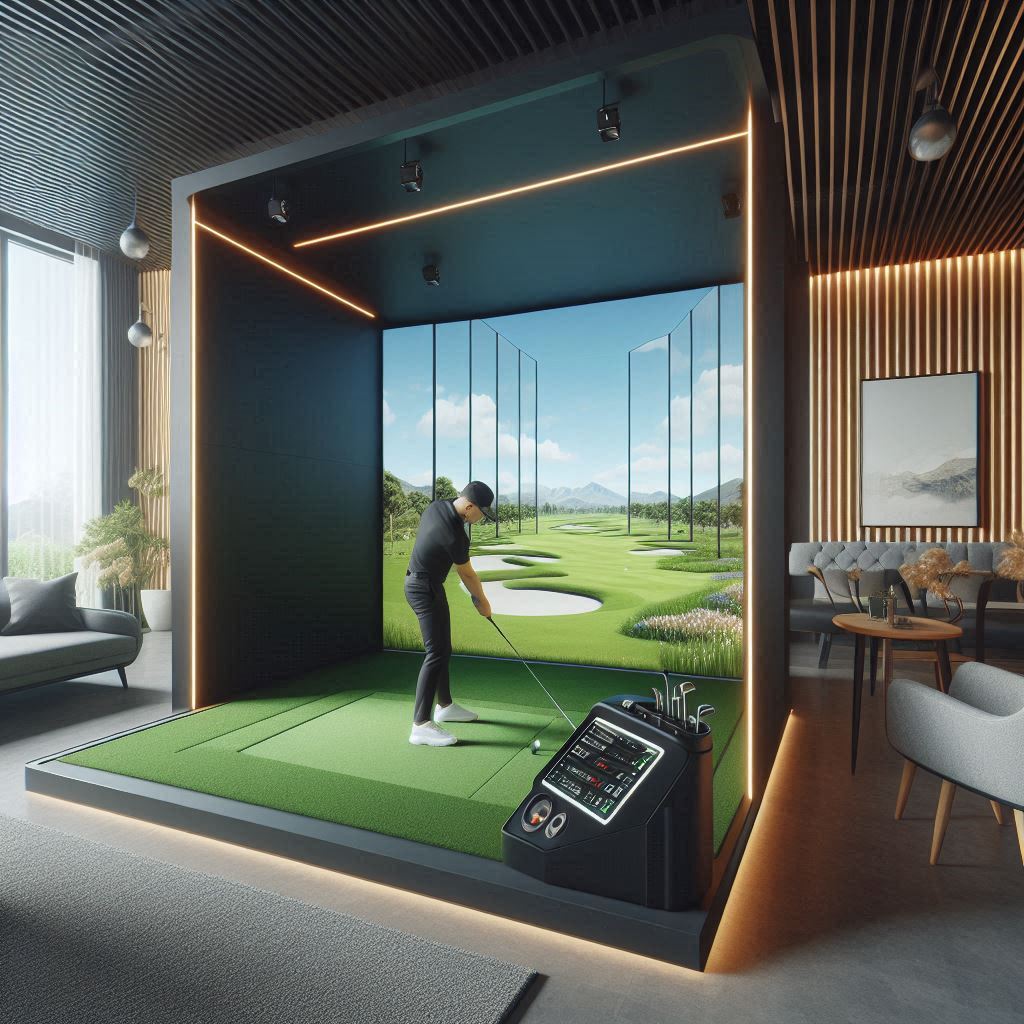 스크린골프장 배경