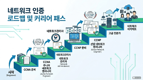 네트워크 자격증 로드맵 CCNA, CCNP부터 네트워크관리사 참고이미지
