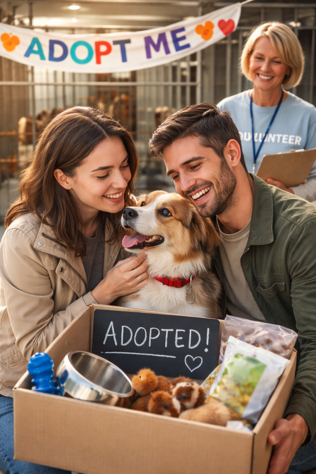 강아지 입양 사진