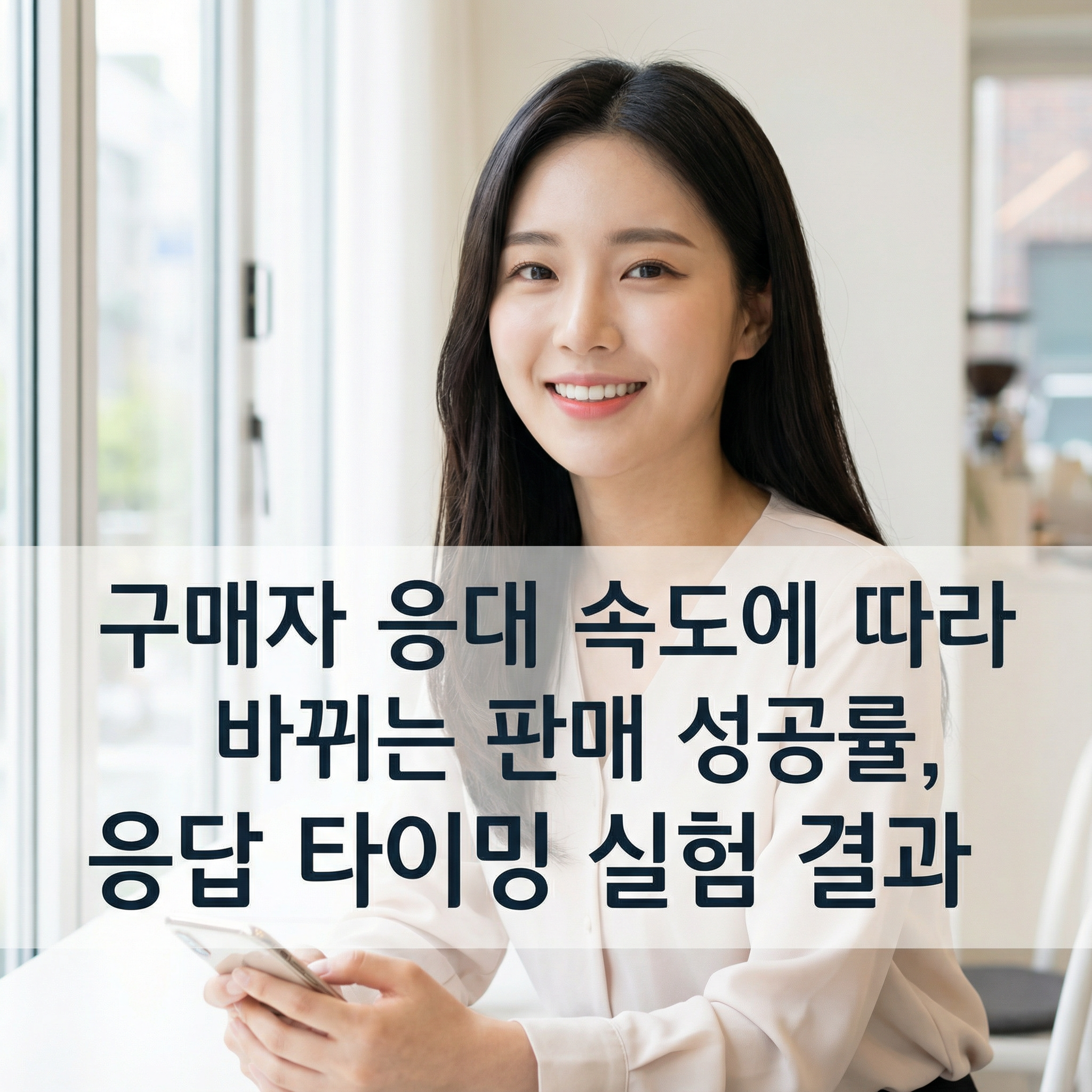 구매자 응대 속도에 따라 바뀌는 판매 성공률 | 응답 타이밍 실험 결과