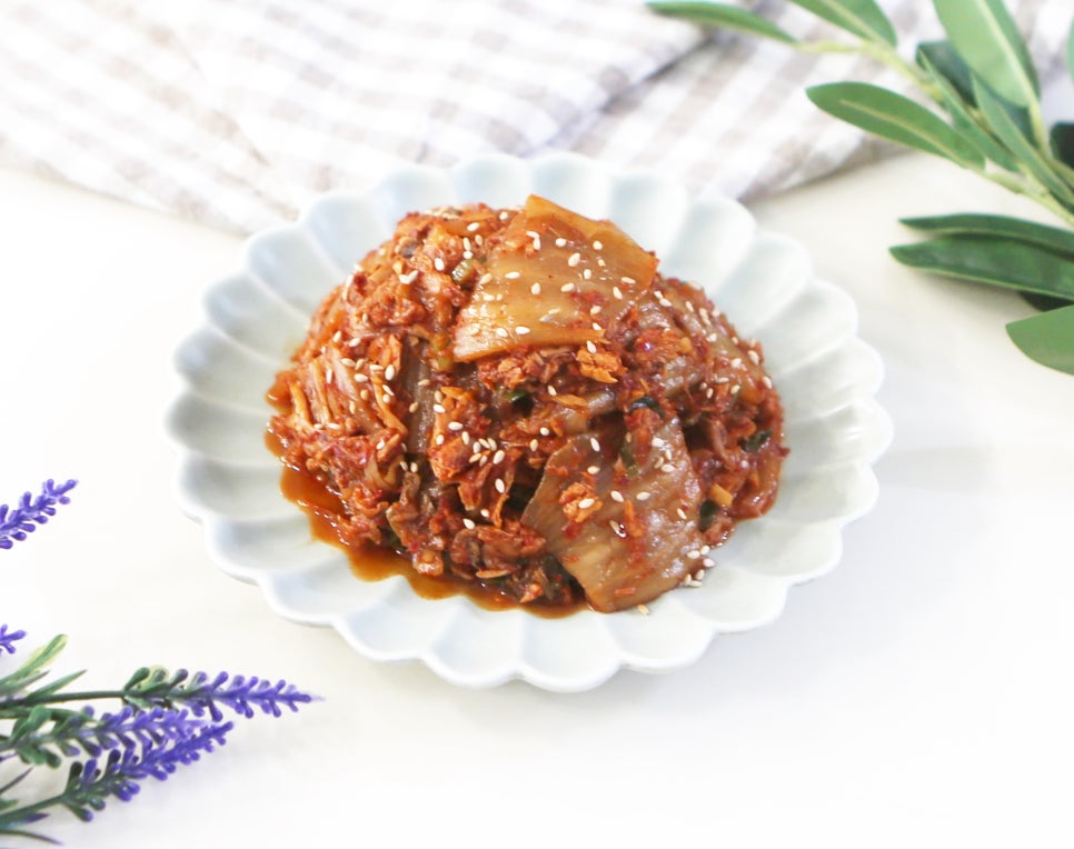 들기름김치볶음 참치김치볶음