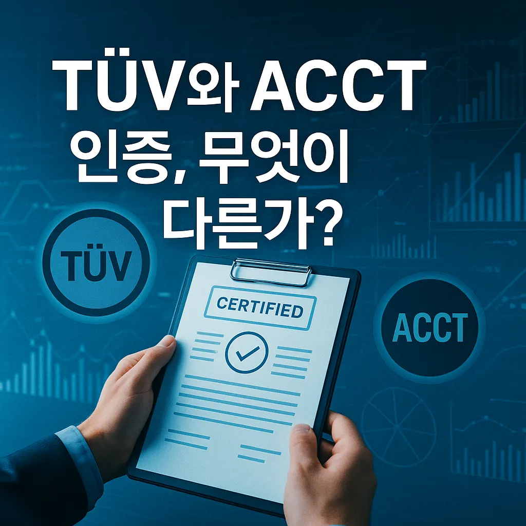 T&Uuml;V와 ACCT 인증, 무엇이 다른가?
