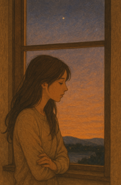 백번의 추억 드라마 속 여주인공 일러스트