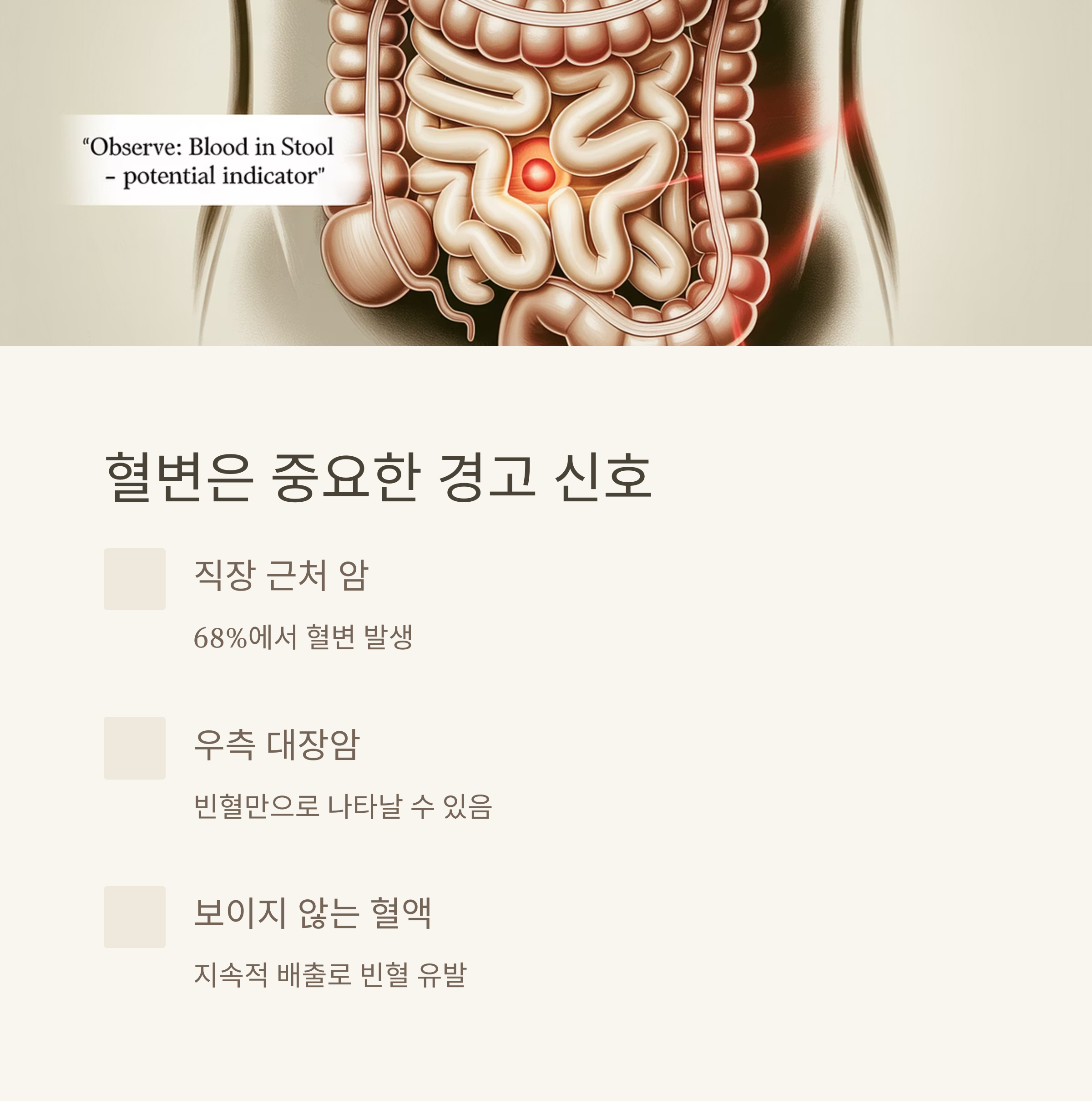 혈변이나 흑색변, 결코 가볍게 보면 안 됩니다