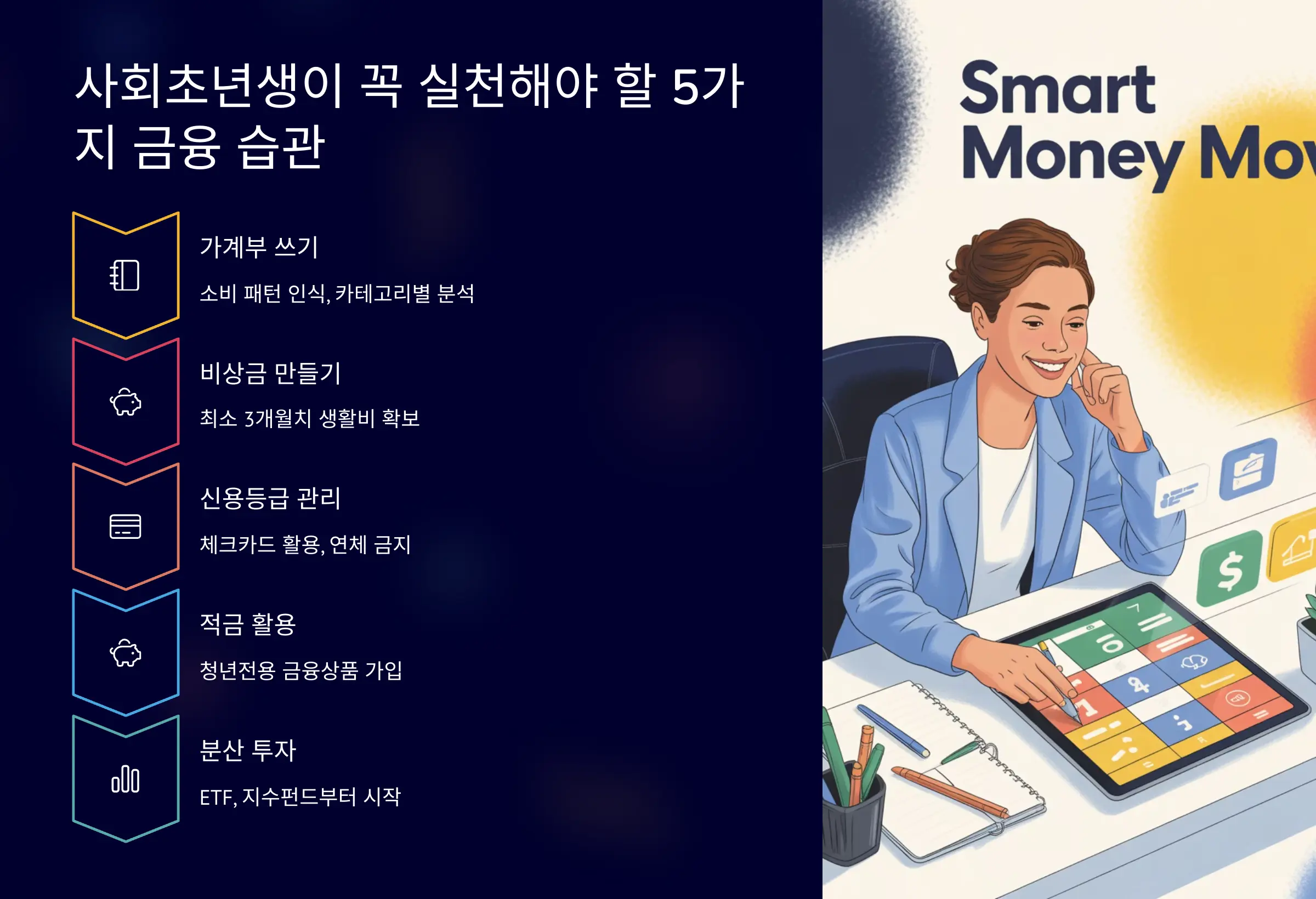 사회초년생이 꼭 실천해야 할 5가지 금융 습관