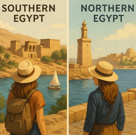 혼자 여행하는 이집트 남부와 북부 비교 사진