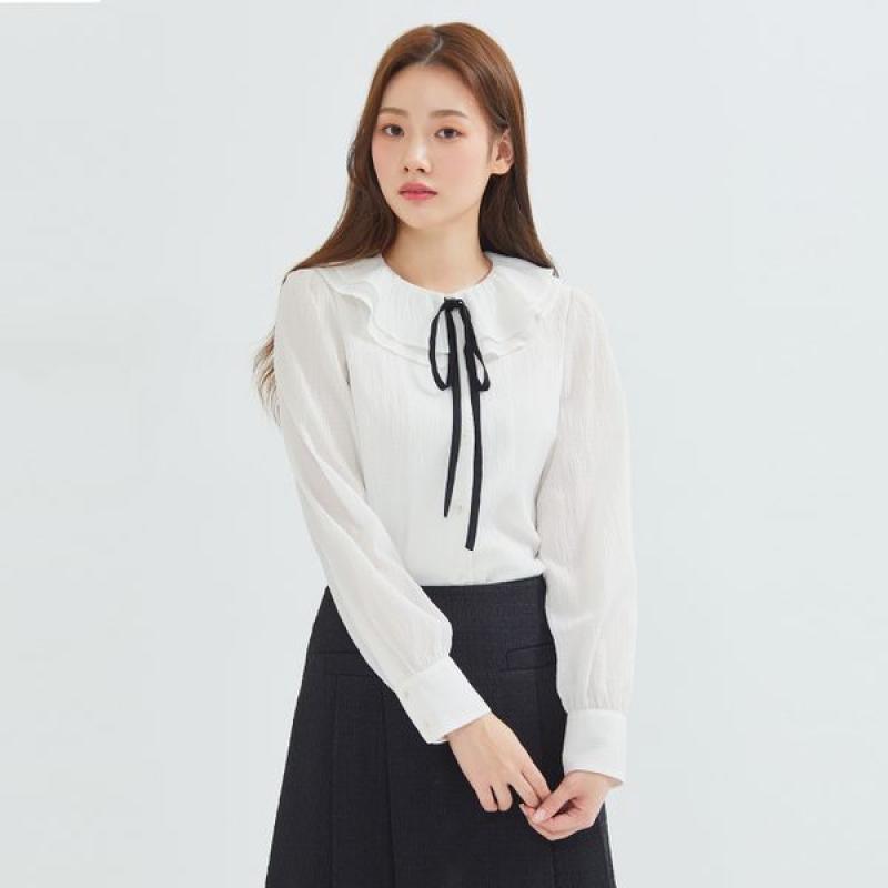 로엠 프릴 블라우스 RMBLC49R12