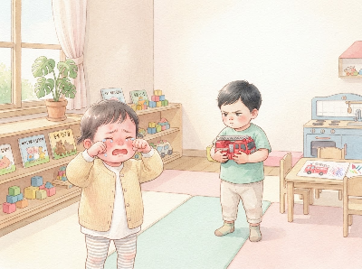 장난감을 빼앗는 것은 발달 과정의 일부입니다(AI생성 이미지)