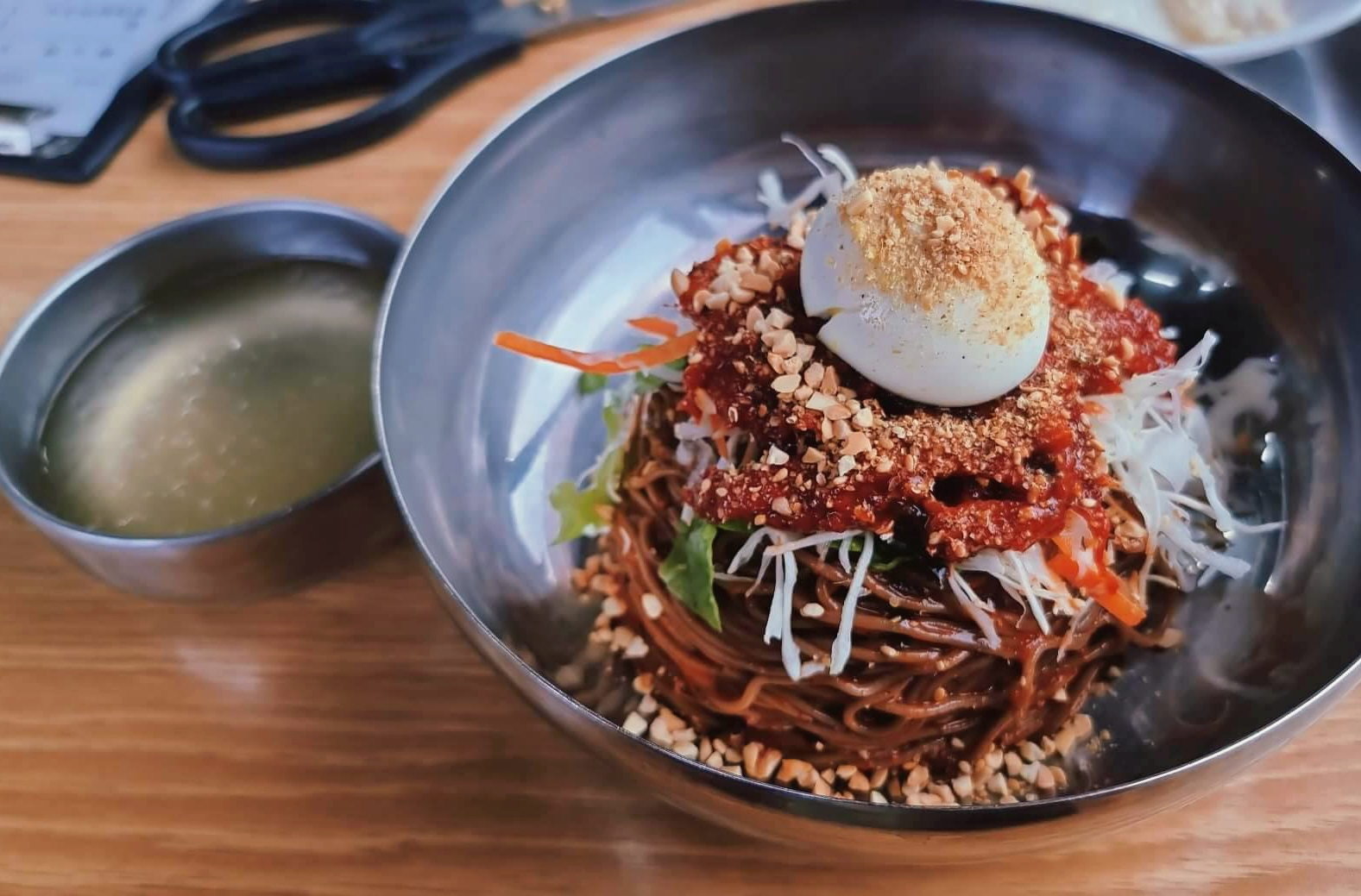 명태회막국수 먹기전