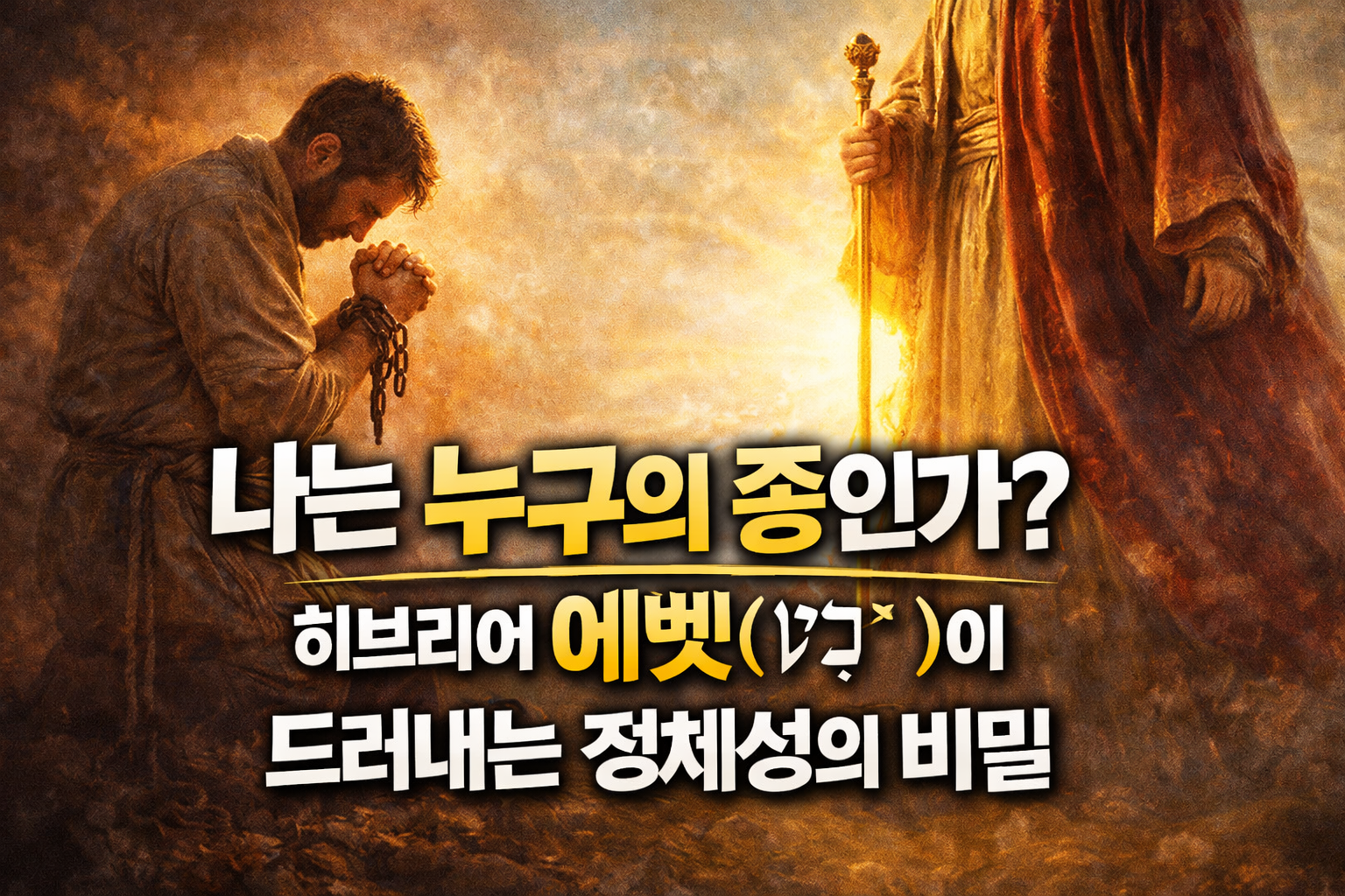 제목 썸네일 : 히브리어 단어 "에벳"