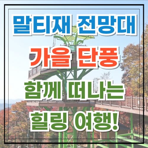 충북 보은 말티재 전망대 가을 단풍과 함께 떠나는 힐링 여행