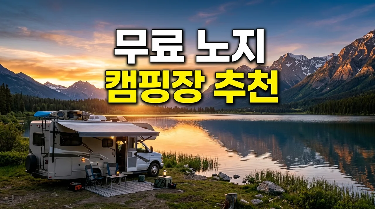 전국 무료 노지 캠핑장 추천 BEST 5: 차박 명소 및 준비물 완벽 가이드